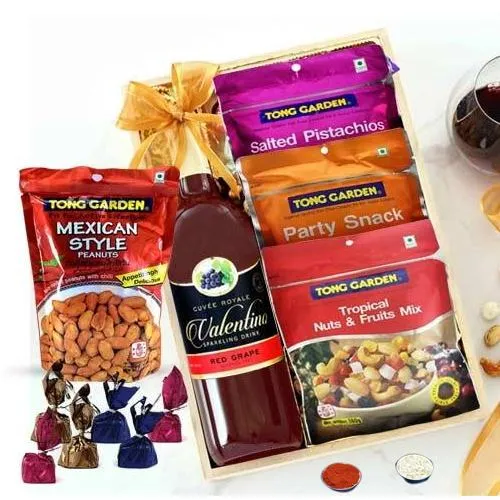 Zesty Dry Fruits N Homemade Chocolates Delights Bhai Dooj Hamper