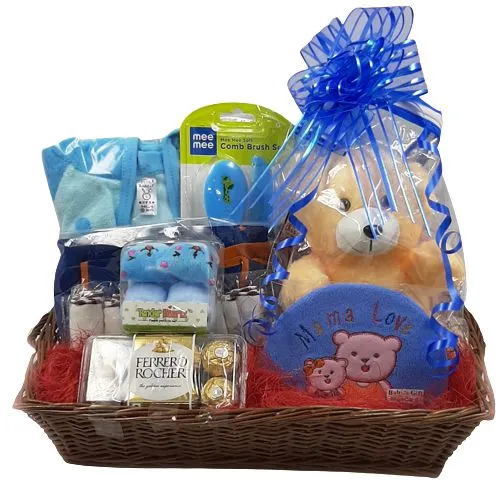 Marvelous Gift Basket for Baby Boys