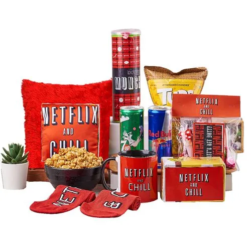 Luxurious Netflix  N  Chill Theme Based Gift Hamper