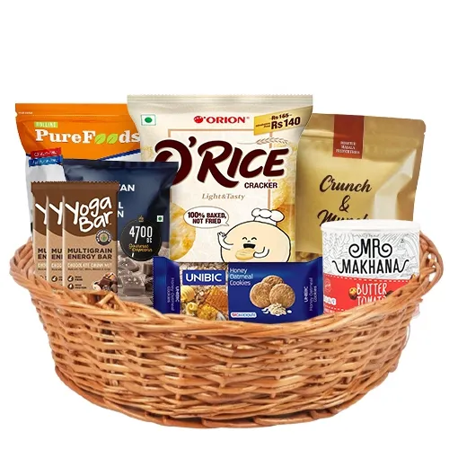 Luscious Crunchy N Munchy Healthy Gift Basket