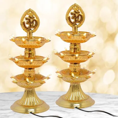 Remarkable Dual LED Bulb Lights Diya