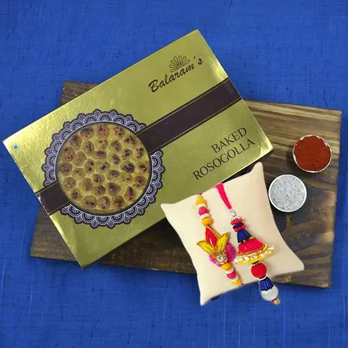 Delicious Rasgulla from Balaram Mullick with Bhaiya Bhabhi Rakhi