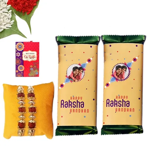 Personalized Chocolicious Rakhi Hamper
