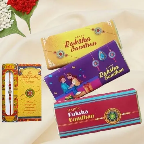 Personalized Sibling Affection Rakhi Combo