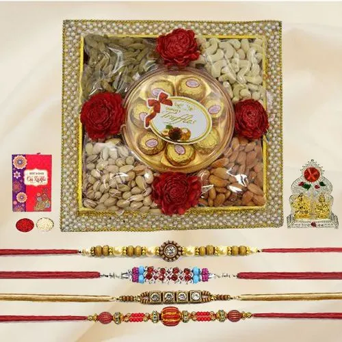 Designer Rakhi N Heavenly Dry Fruits