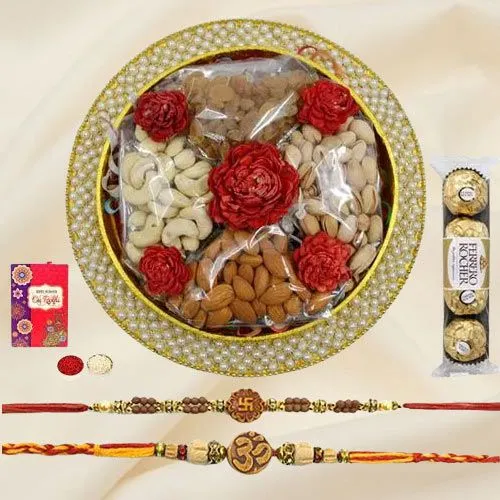 Auspicious Rakhi Duo N Dry Fruits