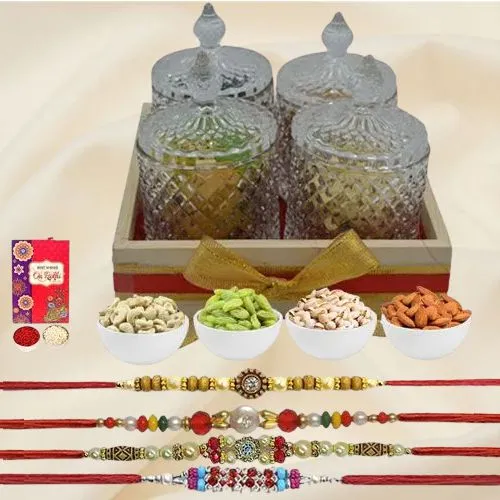 Chic Designer Rakhi N Dry Fruits