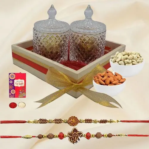 Auspicious Rakhi Duo n Dry Fruits Saga