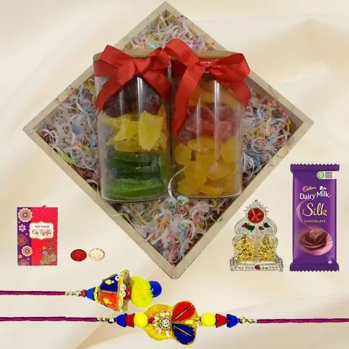 Redolent Dried Fruits Pack for Couple Rakhi