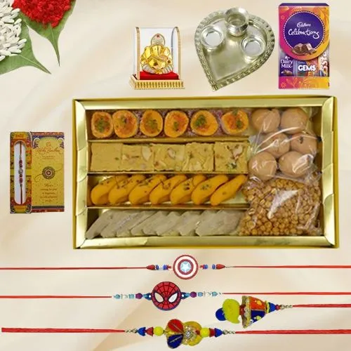 Family Rakhi N Sweetness Merges