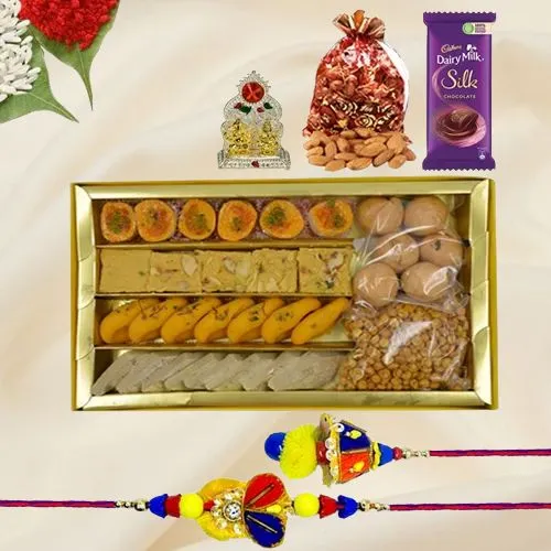Bhaiya Bhabi Rakhi with Decadent Sweets