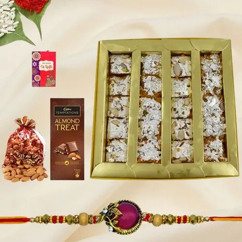 Fancy Rakhi with Sweet Connection