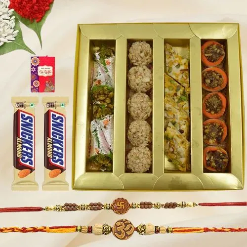 Auspicious Rakhi with Sweetness Unbound