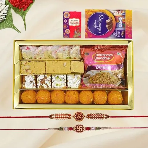 Delve in Sweets with Auspicious Rakhi