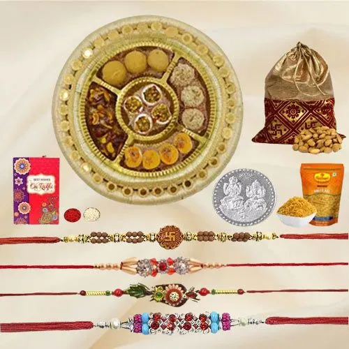 Fancy Rakhi N Sweetness Bursts