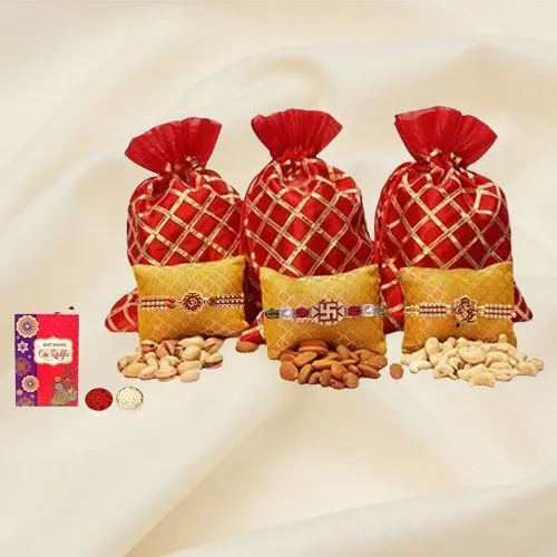 Heavenly Dry Fruits Basket with Auspicious Rakhi