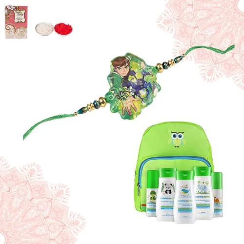 Cartoon Rakhi N Babycare Kit Combo