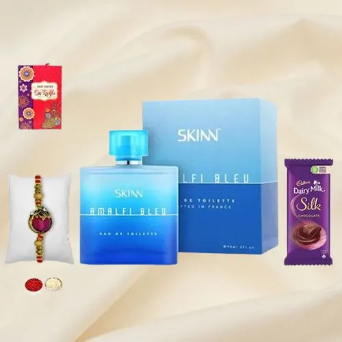 Jazzy Rakhi n Titan Amalfi Bleu Perfume for Men