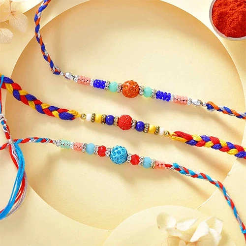 Colorful Rakhi Set