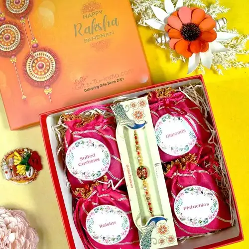 Exclusive Brother Rakhi  N  Nuts Signature Box