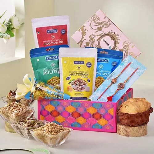 Wonderful Rakhi N Treats Hamper