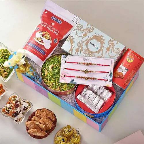 Pious Ganpati Trio Rakhi Hamper