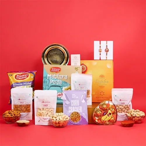 Rakhi Blessings & Gourmet Treats Bundle