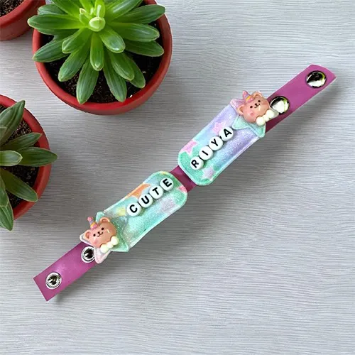 Cute Custom Hair Clip Band Rakhi