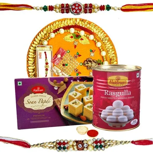 Thali Hamper N <font color=#FF0000>Haldiram</font>s Sweets