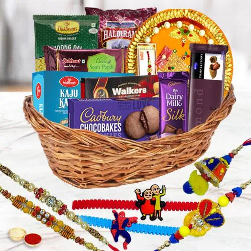 Rakhi Celebration Gifts Basket for Family