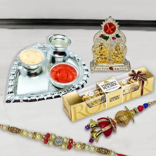 Paan Thali with Mandap, Chocolate N Bhaiya Bhabhi Rakhi