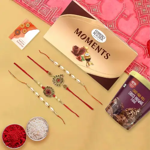 Kwality Walls N Ferrero Rocher Family Rakhi Treat