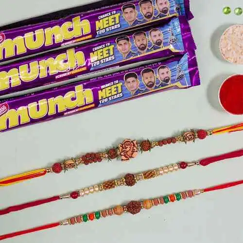 Ganesh Rudraksh Rakhi Set