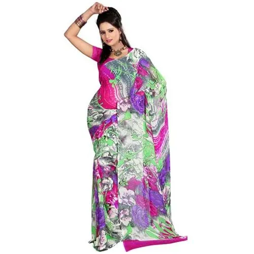 Designer Georgette Printed Saree with Amazing Allure