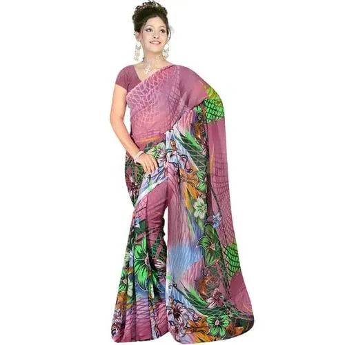 Impressive Suredeal Georgette Fabric Saree for Someone Special