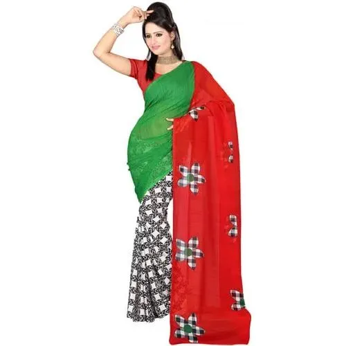 Splendid Faux Gorgette Printed Saree