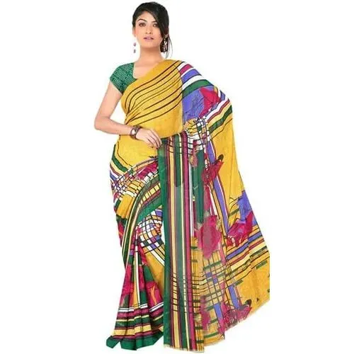 Thriving Attraction Chiffon Saree