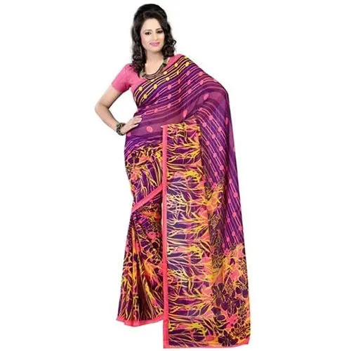 Frilly Zeal Georgette Saree