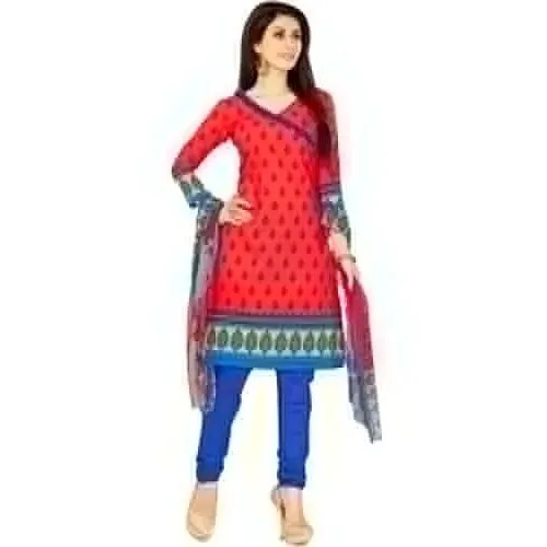 Dazzling Welcome Branded Cotton N Chiffon Printed Salwar Suit