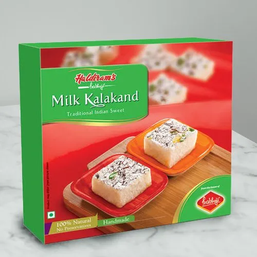 Tastes Pride Milk Kalakand Sweets Box from Haldirams