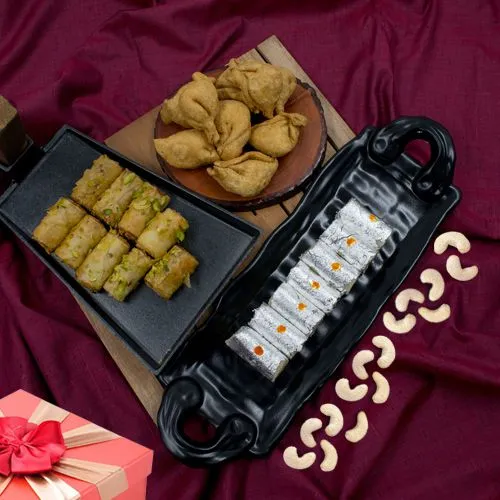 Yummy Roll Baklawa from Dunkel Braun with Haldiram Delights