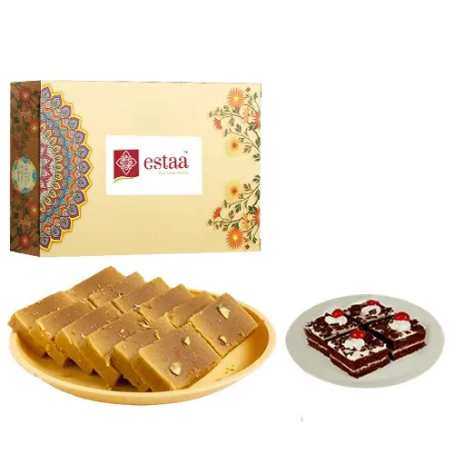 Precious Mysore Pak from Estaa Sweets with Chocolate Pastry