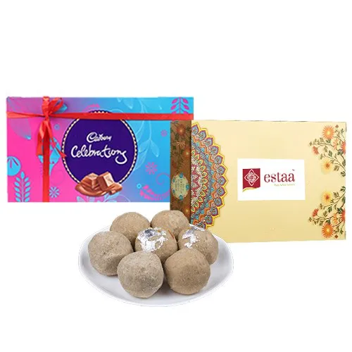 Exceptional Sunnundalu from Estaa Sweets with Cadbury Celebration