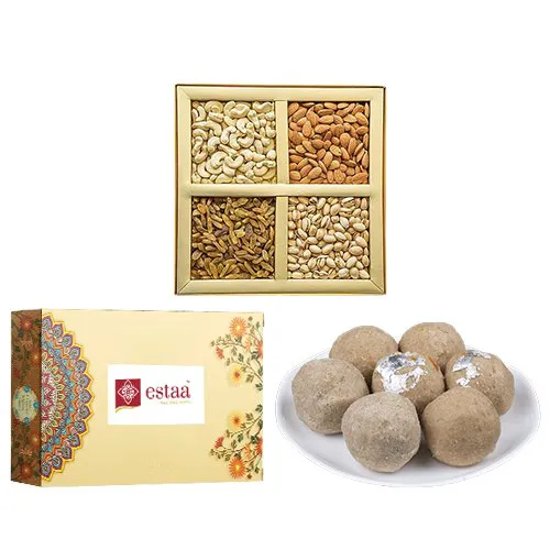 Extraordinary Sunnundalu from Estaa Sweets with Assorted Dry Fruits