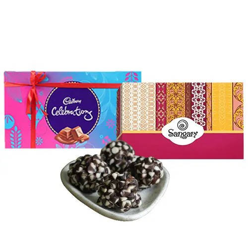 Extraordinary Kaju Chocotwin from Sangam Sweets with Cadbury Celebration