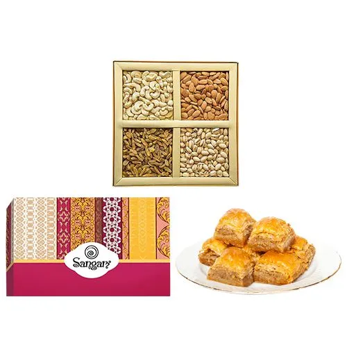 Finest Desi Baklava from Sangam Sweets with Assorted Dry Fruits