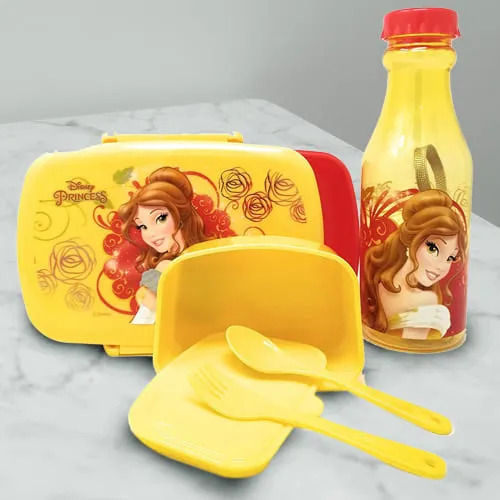 Beautiful Disney Belle Princess Lunch Box n Water Bottle