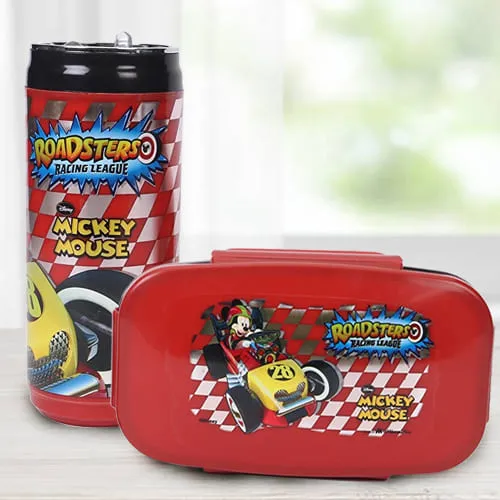 Remarkable Mickey Mouse Lunch Box n Sipper Bottle Combo