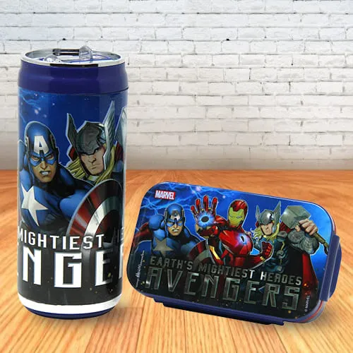 wonderful Disney and Marvel Lunch Box and Sipper Bottle