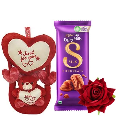 Romantic Rose Teddy Combo